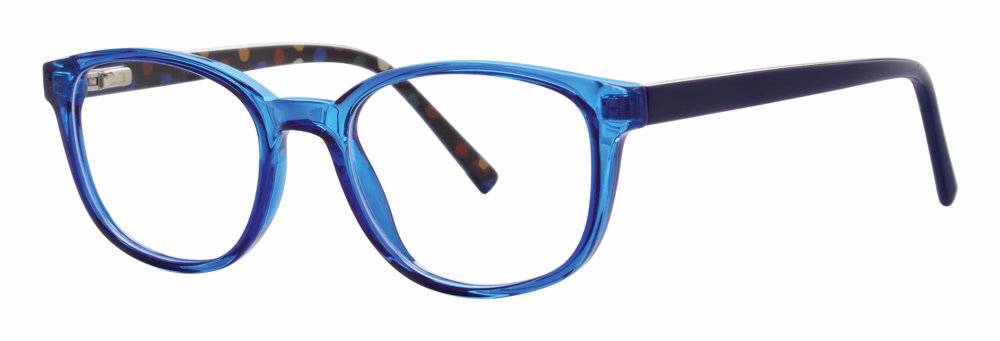 Dewdrop frame in blue ice crystal
