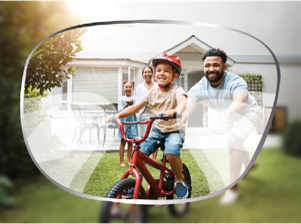 View through the aura Advance™ progressive lens