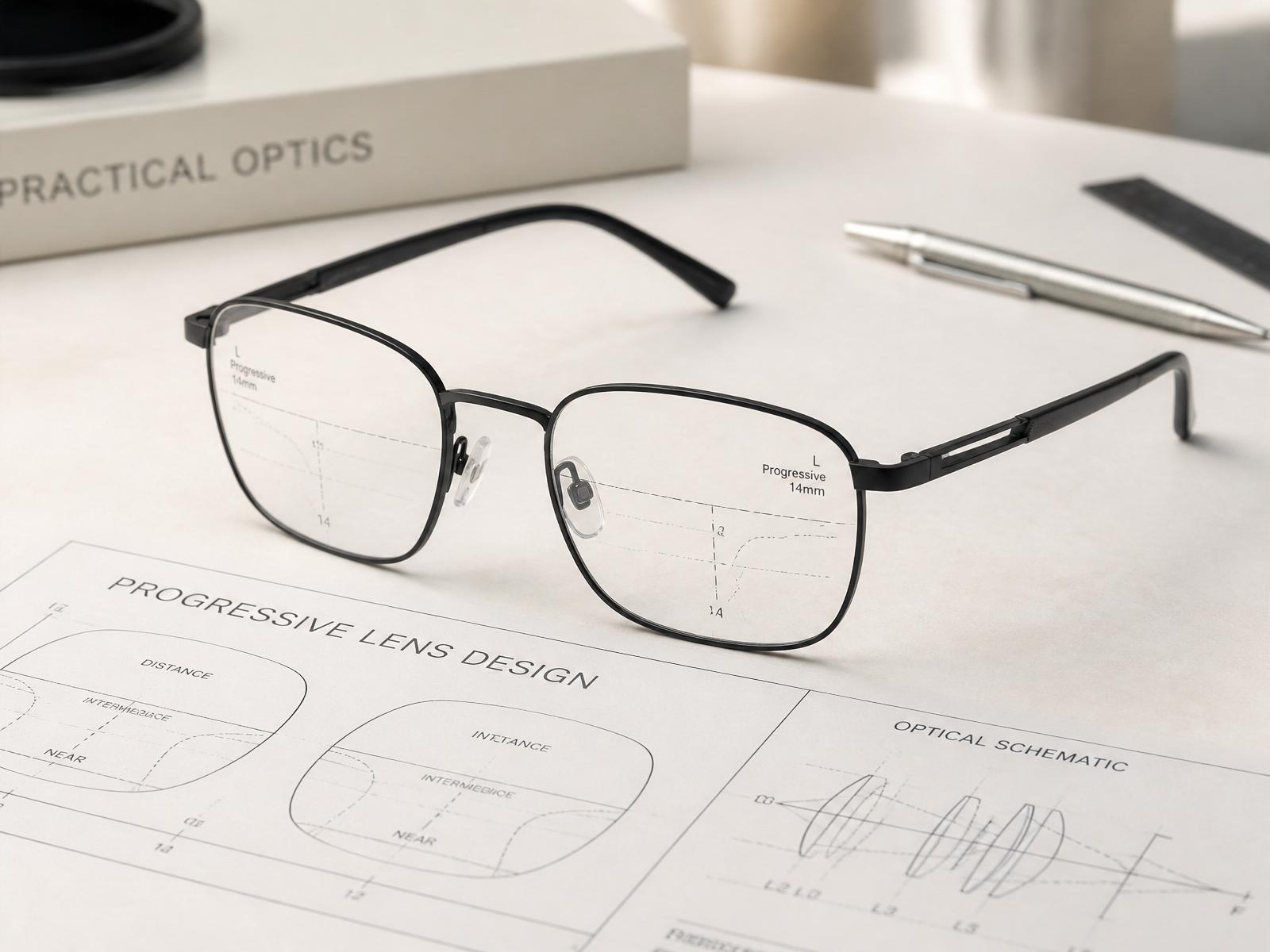 Premier Vision Identity progressive lens on lab worksheet