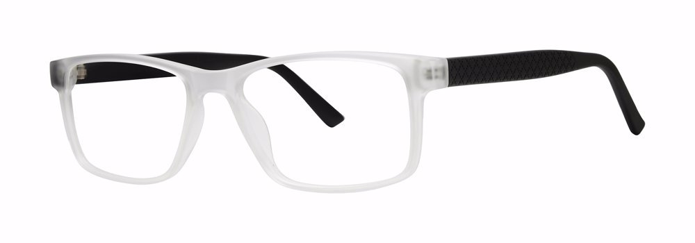 Advocate frame in crystal frost/black matte